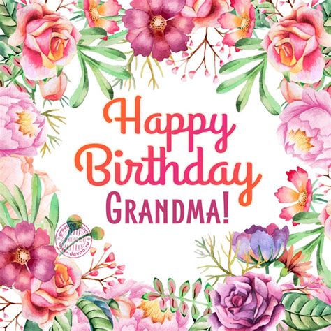Birthday Cards For Grandma Printable